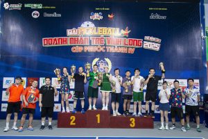 Giải Pickleball doanh nhân trẻ Vĩnh Long mở rộng lần I – 2025 với 4 nội dung thi đấu hấp dẫn. Quà Tặng Năm Châu vinh dự tài trợ cúp cho sự kiện.