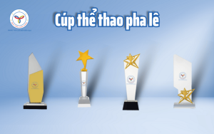 Cúp thể thao pha lê - Quà tặng năm châu
