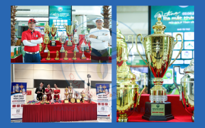 Quà tặng năm châu đồng hành cùng một số sự kiện - Cùng với những chiếc cúp được thiết kế riêng biệt