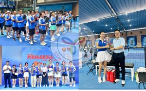 Quà Tặng Năm Châu tài trợ cúp tại giải Pickleball do Cục TDTT tổ chức chào mừng 100 năm Ngày Báo chí Cách mạng Việt Nam