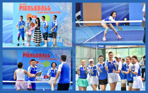 Quà Tặng Năm Châu tài trợ cúp tại giải Pickleball do Cục TDTT tổ chức chào mừng 100 năm Ngày Báo chí Cách mạng Việt Nam