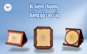 Kỉ niệm chương bằng gỗ cao cấp - Quà tặng năm châu