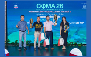 Quà Tặng Năm Châu tài trợ cúp tại Giải đấu COMA 26 Golf Champion – Vietnam Lefty Golf Club – Major Quý 2