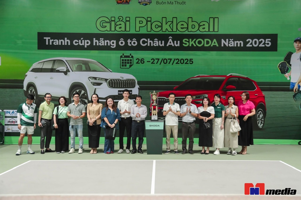 giải Pickleball tranh cúp hãng ô tô Châu Âu SKODA 2025