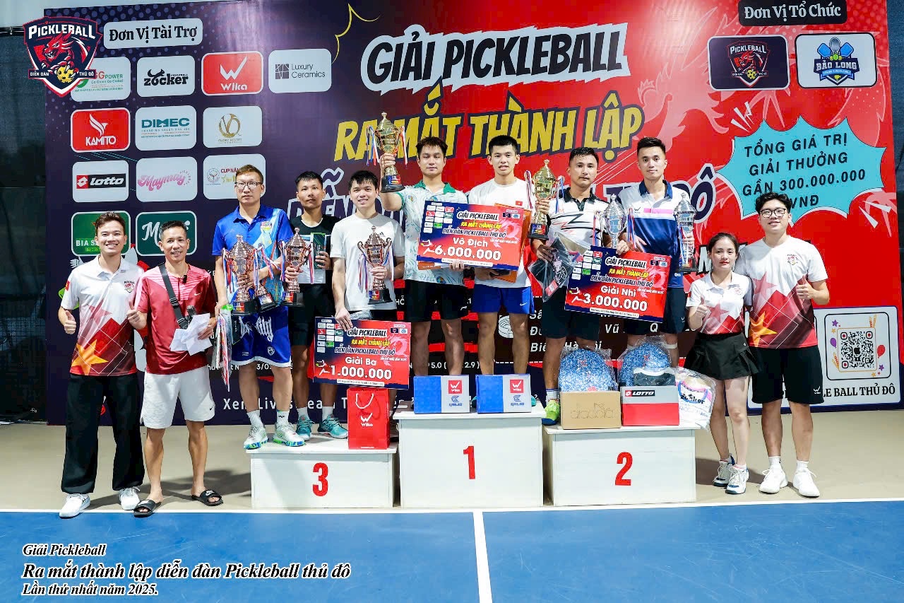 Giải Pickleball kỷ niệm thành lập Diễn đàn Pickleball Thủ Đô lần thứ nhất – 2025