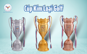 Cúp Golf Kim Loại - Quà Tặng Năm Châu