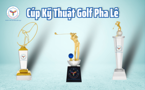 Cúp kỹ thuật Golf pha lê - Quà Tặng Năm Châu