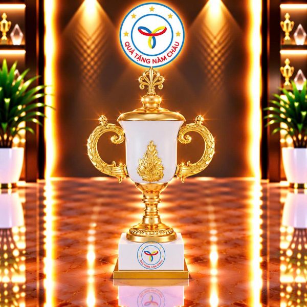 Cúp trao giải thể thao chất liệu chính kim loại, đế kim loại phối nỉ Model: CTS-C15BG