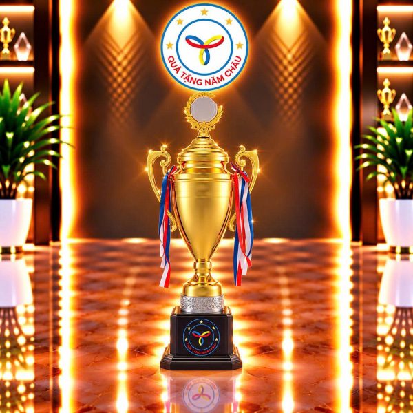 Cúp Kim Loại - Thiết Kế Dáng Thon Cao Sang Trọng Cho Giải Thể Thao Model: CTS-2222C - Size Nhỏ