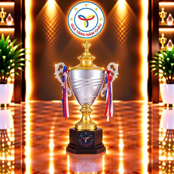 Cúp Kim Loại – Thiết Kế Vàng Mix Bạc Sang Trọng Cho Mọi Giải Đấu Model: CTS-2221C - Size Nhỏ