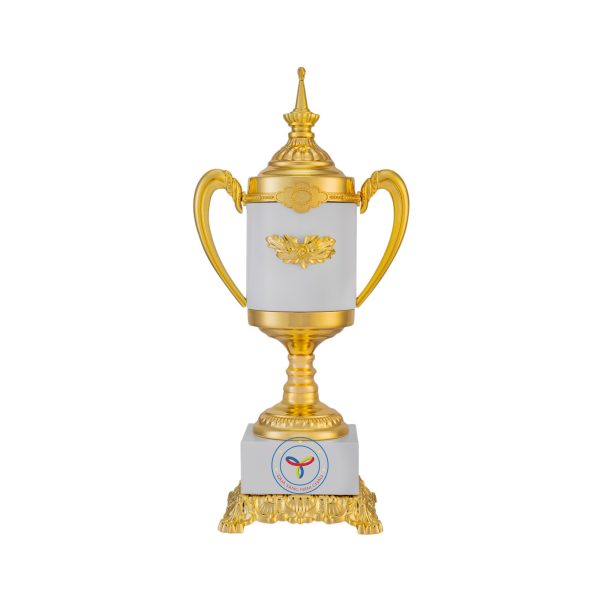 Cúp trao giải thể thao chất liệu chính kim loại, đế kim loại phối nỉ Model: CTS-C20BG