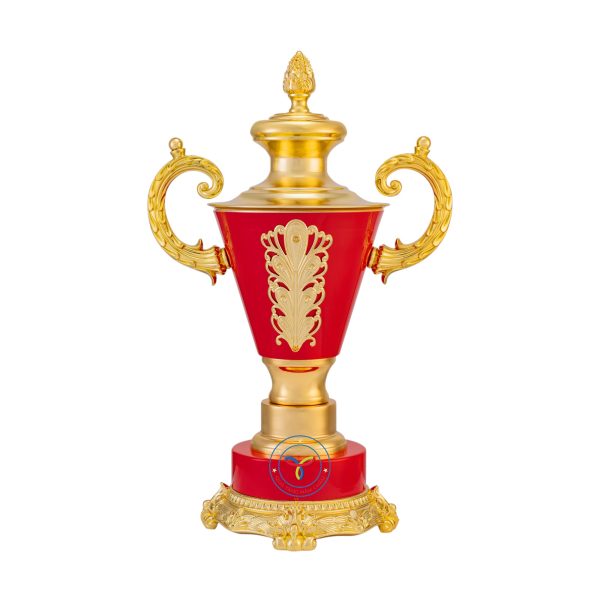 Cúp trao giải thể thao chất liệu chính kim loại, đế kim loại phối nỉ Model: CTS-C21HG