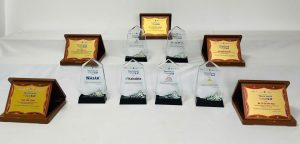 Một số sản phẩm cúp vinh danh của Quà Tặng Năm Châu