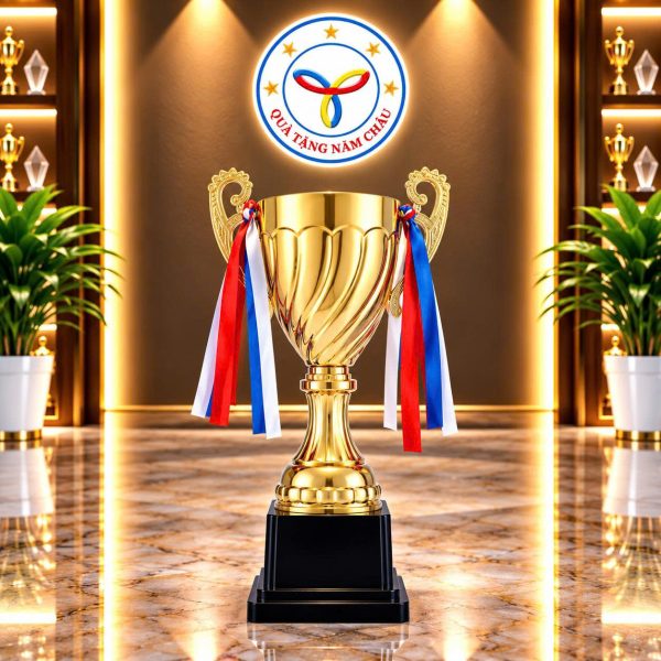 Cúp trao giải thể thao chất liệu chính kim loại, đế nhựa Model: CTS-S2002C