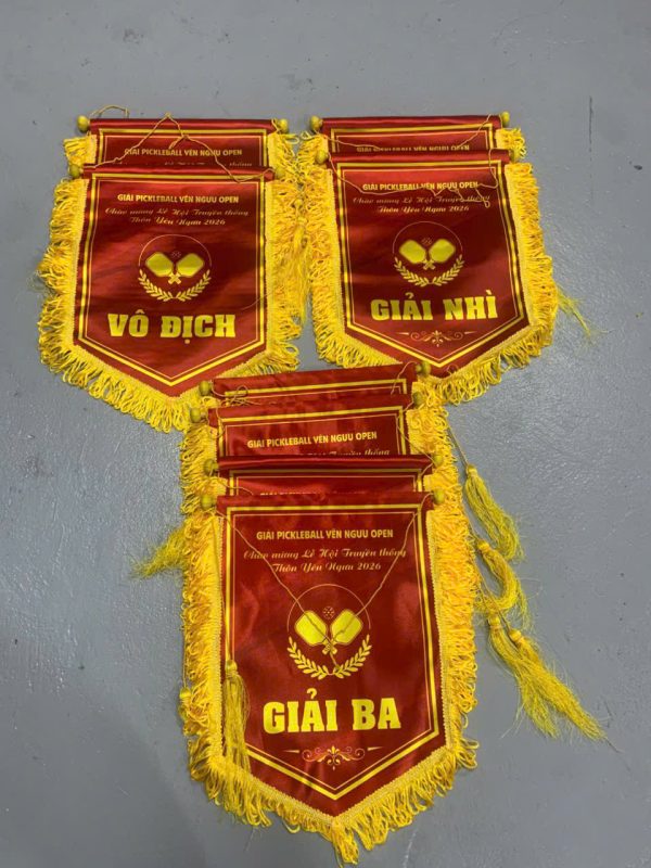 Cờ trao giải lá đề 30x40cm